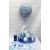 Partydeko-Set zum 4. Geburtstag in Silber-Blau, Happy Birthday