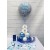 Partydeko-Set zum 8. Geburtstag in Blau und Silber , Happy Birthday