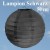 Lampion, 50 cm, Schwarz, XL