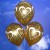  Luftballons, Goldene Hochzeit, 50, Latex 27,5 cm Ø, 6 Stück / Gold