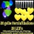 LED-Herzluftballons, Gelb, 20 Stück