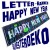 Silvester Dekoration, Letterbanner, Happy New Year