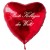 Beste Kollegin der Welt! Roter Herzluftballon aus Folie mit Ballongas-Helium