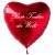 Beste Tochter der Welt! Roter Herzluftballon aus Folie ohne Helium