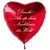 Danke! An die beste Nachbarin der Welt! Roter Herzluftballon aus Folie mit Ballongas-Helium