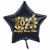 Silvester-Sternballon aus Folie, 2023 "Happy New Year" mit Helium gefüllt