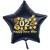 Silvester-Sternballon aus Folie, 2024 "Happy New Year" mit Helium gefüllt