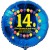 Luftballon aus Folie mit Helium, 14. Geburtstag, Balloons