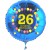Luftballon aus Folie mit Helium, Zahl 26, zum 26. Geburtstag, Balloons, blau