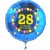 Luftballon aus Folie mit Helium, Zahl 28, zum 28. Geburtstag, Balloons, blau