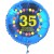 Luftballon aus Folie mit Helium, Zahl 35, zum 35. Geburtstag, Balloons, blau