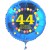 Luftballon aus Folie mit Helium, Zahl 44, zum 44. Geburtstag, Balloons, blau