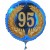 Luftballon aus Folie mit Helium, 95. Geburtstag, Zahl 95 im Lorbeerkranz