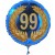 Luftballon aus Folie mit Helium, Zahl 99 im Lorbeerkranz, zu Geburtstag, Jubiläum und Jahrestag