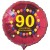 Luftballon aus Folie mit Helium, 90. Geburtstag, Balloons