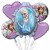 Ballon-Bouquet aus 5 Frozen Luftballons, Happy Birthday, inklusive Helium zum Kindergeburtstag