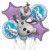 Ballon-Bouquet aus 5 Olaf Luftballons, Die Eiskönigin, Frozen, inklusive Helium zum Kindergeburtstag