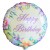 Happy Birthday Flower, Luftballon aus Folie (ohne Helium)