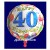 Happy Birthday Luftballon zum 40. Geburtstag (ohne Helium)