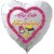 Alles Liebe zur Einschulung. Weißer Luftballon in Herzform inklusive Helium-Ballongas