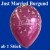 Luftballons Hochzeit, Latex, 1 Stück Just Married, burgund