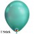 Chrome Luftballon Grün, Latex 27,5 cm Ø 1 Stück, Qualatex