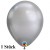 Chrome Luftballon Silber, Latex 27,5 cm Ø 1 Stück, Qualatex