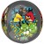 Luftballon Orbz Angry Birds, Folienballon mit Ballongas