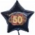 Luftballon aus Folie mit Helium, Zahl 50, zu Geburtstag, Jubiläum und Jahrestag