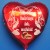 Roter Herzluftballon zur Hochzeit, Hochzeitsringe, Ömür boyu Ask, mutluluk! Ohne Helium