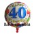 Luftballon Geburtstag 40. Folienballon Balloons (heliumgefüllt)