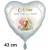 Folien-Luftballon zur Taufe mit Namen-1. Inklusive Helium