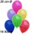 Luftballons 25 cm Ø, Bunt gemischt, 10 Stück