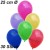 Luftballons 25 cm Ø, Bunt gemischt, 30 Stück, 3 x 10