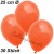 Luftballons 25 cm Ø, Orange, 30 Stück, 3 x 10