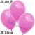 Luftballons 25 cm Ø, Pink, 30 Stück, 3 x 10