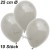 Luftballons 25 cm Ø, Silbergrau, 10 Stück