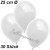 Luftballons 25 cm Ø, Weiß, 30 Stück, 3 x 10