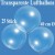 Transparente Luftballons 40cm Ø, Latex, 25 Stück