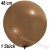Luftballon, Latex, 48 cm Ø, Mokkabraun, 1 Stück