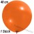 Luftballon, Latex, 48 cm Ø, Orange, 1 Stück