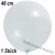 Luftballon, Latex, 48 cm Ø, Transparent, 1 Stück