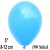 Luftballons Mini, Babyblau, 100 Stück, 8-12 cm 