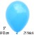 Luftballons Mini, Babyblau, 25 Stück, 8-12 cm 