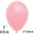 Luftballons Mini, Babyrosa, 25 Stück, 8-12 cm 