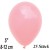 Luftballons Mini, Babyrosa, 25 Stück, 8-12 cm 