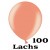 Luftballons Mini, Perlmuttfarben, 100 Stück -  Lachs