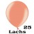 Luftballons Mini, Perlmuttfarben, 25 Stück -  Lachs
