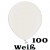 Luftballons Mini, Perlmuttfarben, 100 Stück -  Weiß