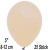Luftballons Mini, Safari Beige, 25 Stück, 8-12 cm 